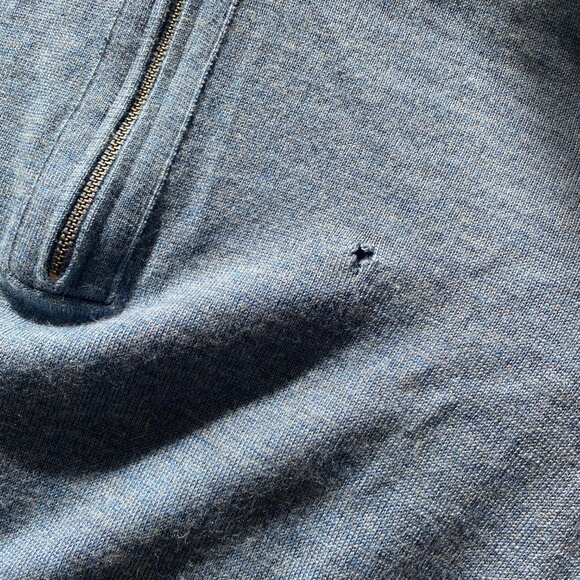 Banana Republic Merino Wool Quarter Zip Sweater - Flawed - Picture 5 of 7